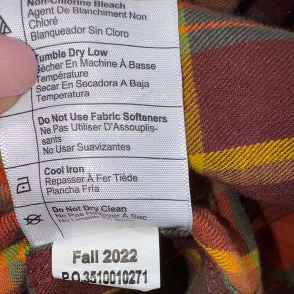 Carhartt Men's Flannel Long-Sleeve Plaid Shirt Size Medium - Picture 6 of 11